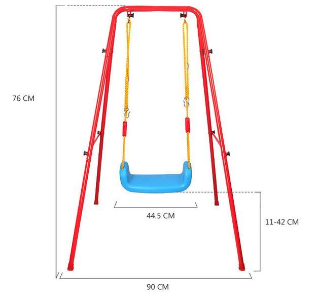 Kids 2 In 1 Swing and Basketball Playset for Backyard Fun