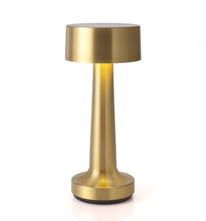 Cordless Touch Sensor LED Table Lamp Gold Night Light