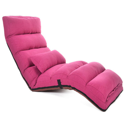 Chaise Lounge Recliner Sofa Bed Comfortable Pink