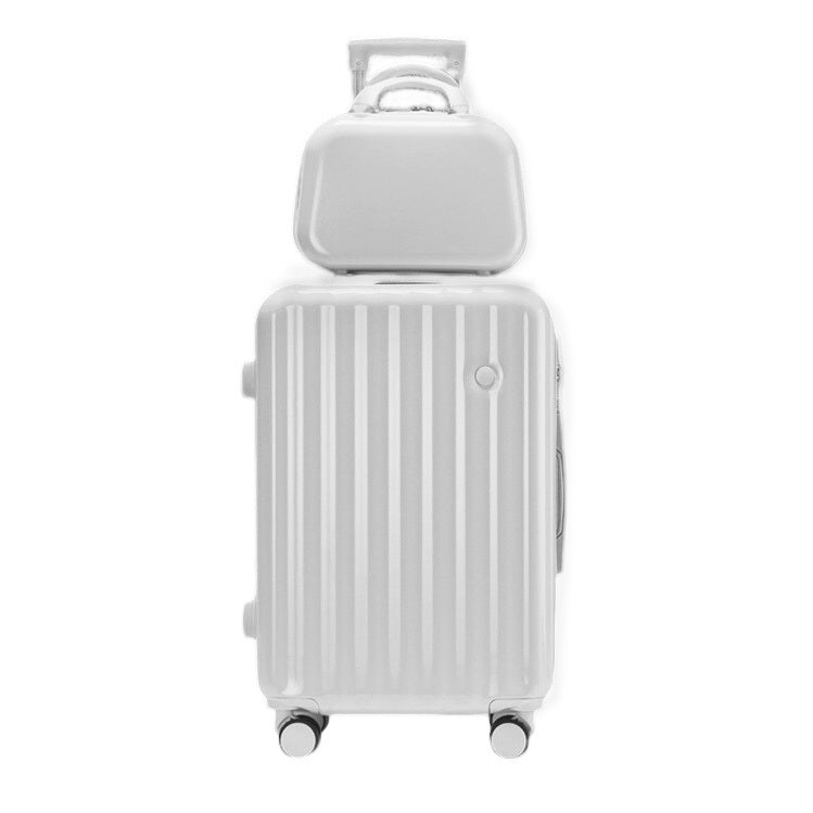 Designer Cabin Carry-On Luggage Set Travel Suitcase White