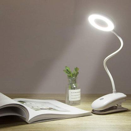 Ultra Bright LED Ring Light Desk Lamp with Adjustable Clip for Perfect Lighting