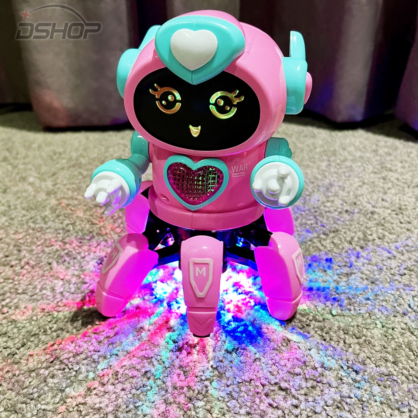 Dancing Robot Toy for Kids Interactive and Fun Pink