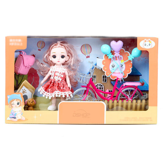 Adorable Doll Playset with Bicycle and Fun Accessories for Kids