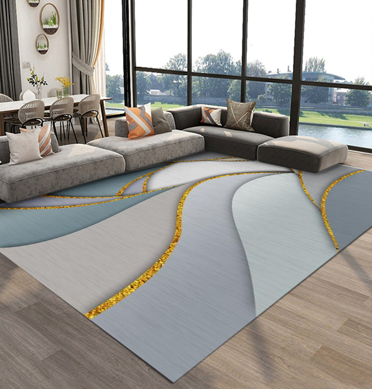 230 x 160 Large Modern Rug Stylish Design Easy-Care Carpet Mat