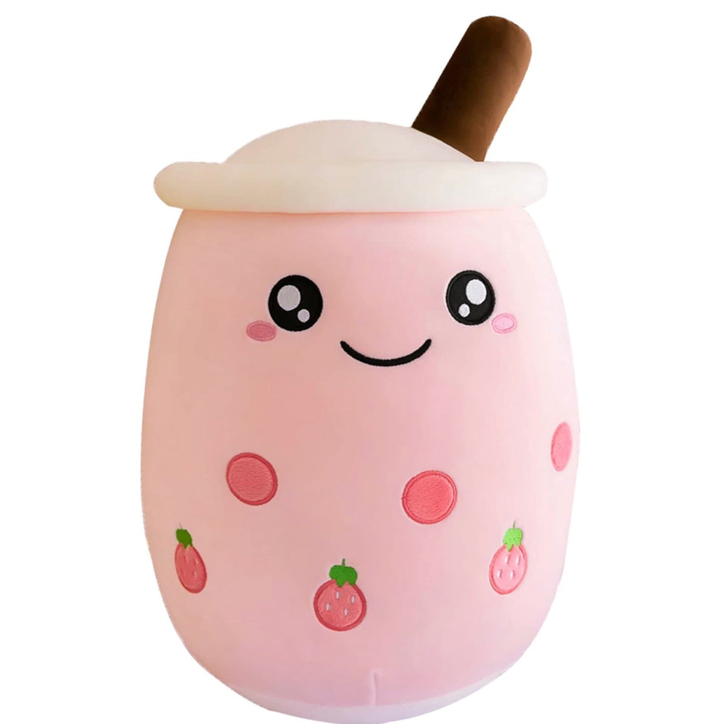 30cm Bubble Tea Plush Toy Boba Cuddly Doll Pillow Cushion Pink