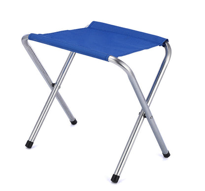 Compact Folding Camping Stool for Indoor Outdoor Use Blue