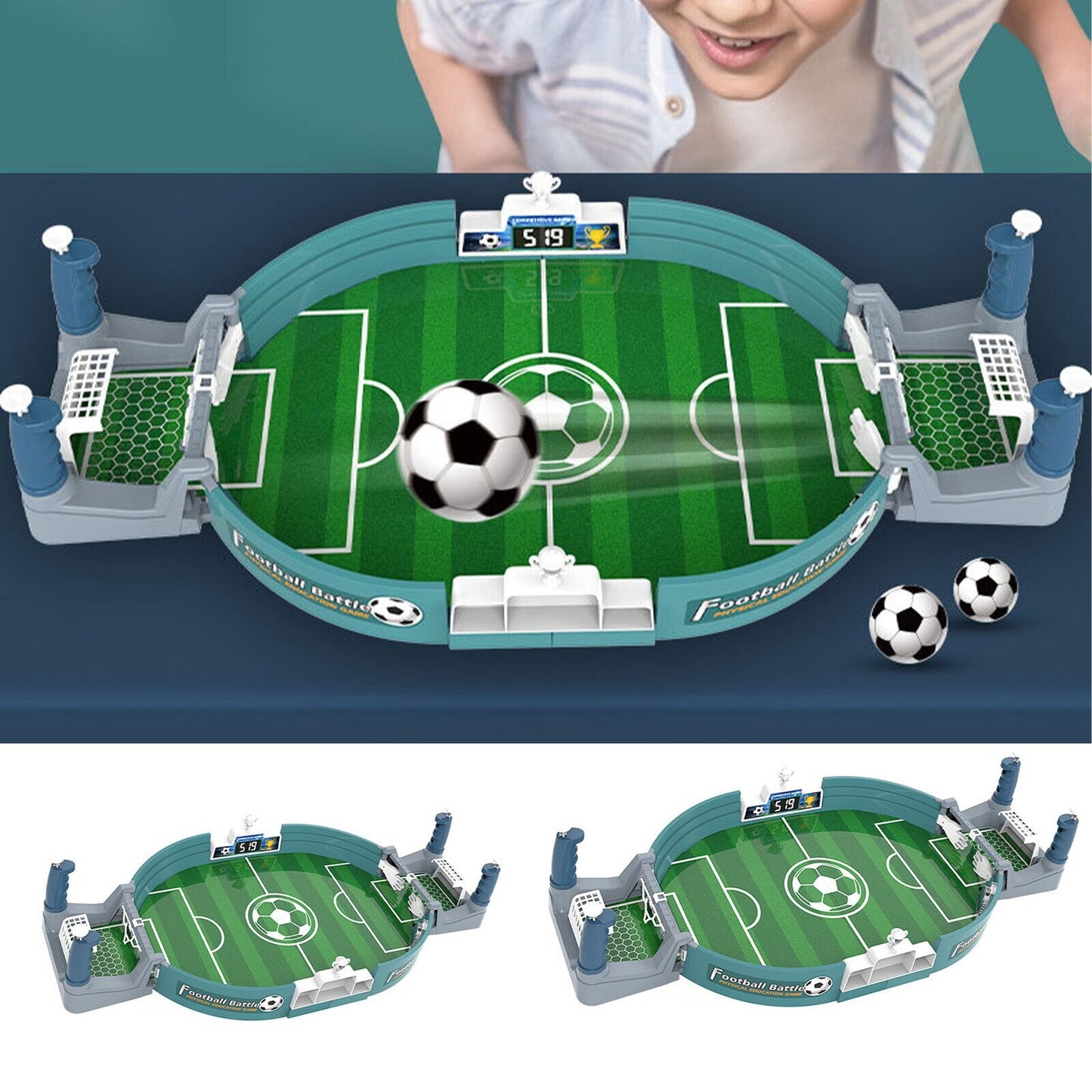 Interactive Tabletop Soccer Game Best Family Fun Toy Set