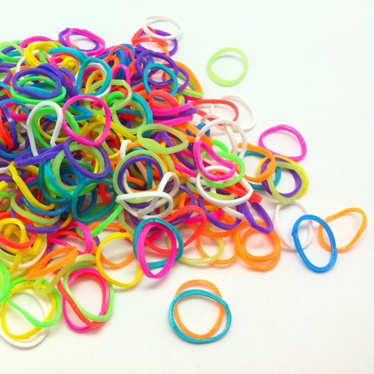 600 Pack Rainbow Loom Bands with S-Clips for Crafting and Bracelet Making