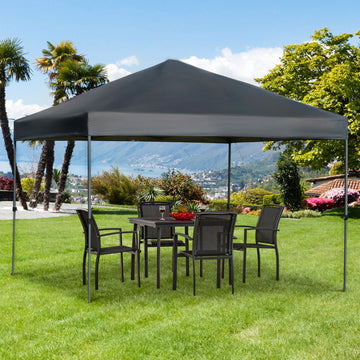 3m Outdoor Market Gazebo Tent Marquee Black