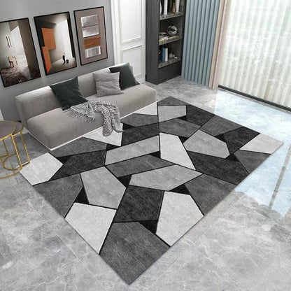 160 x 120 Rock Rug Stylish Design Easy-Clean Comfort Carpet Mat