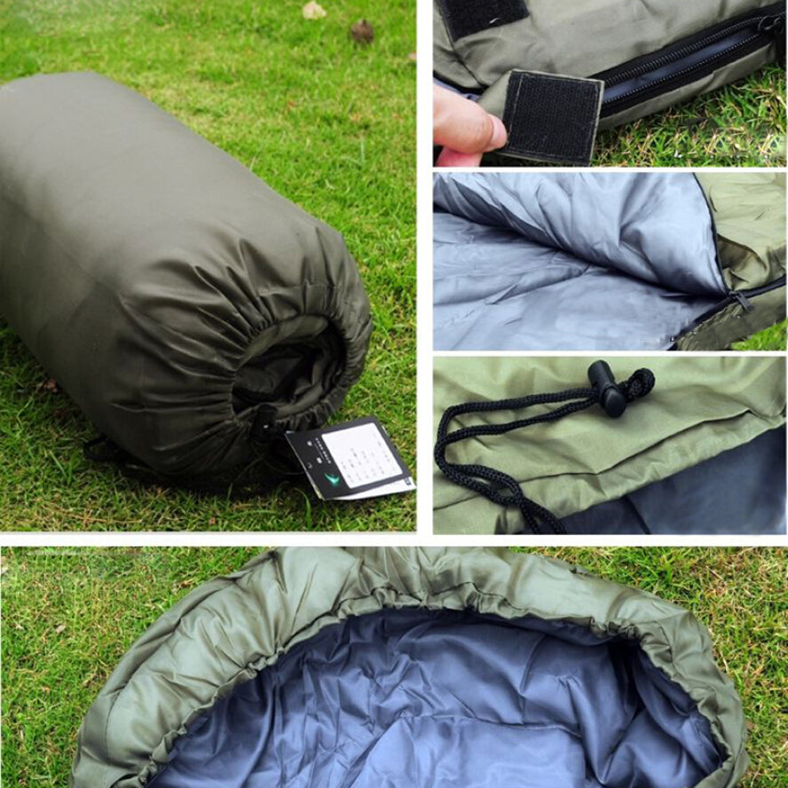 Camping Sleeping Bag for Outdoor Adventures  Green