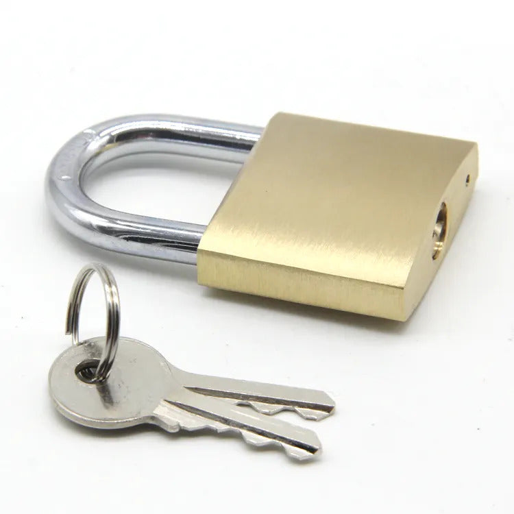 Waterproof Brass Padlock with 3 Keys for High Security