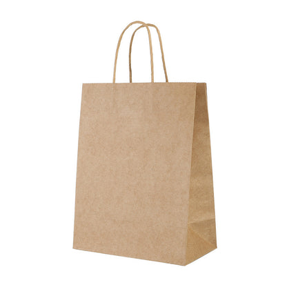 100 Pack Kraft Paper Bags Bulk Gift Shopping Brown Retail Bags with Handles