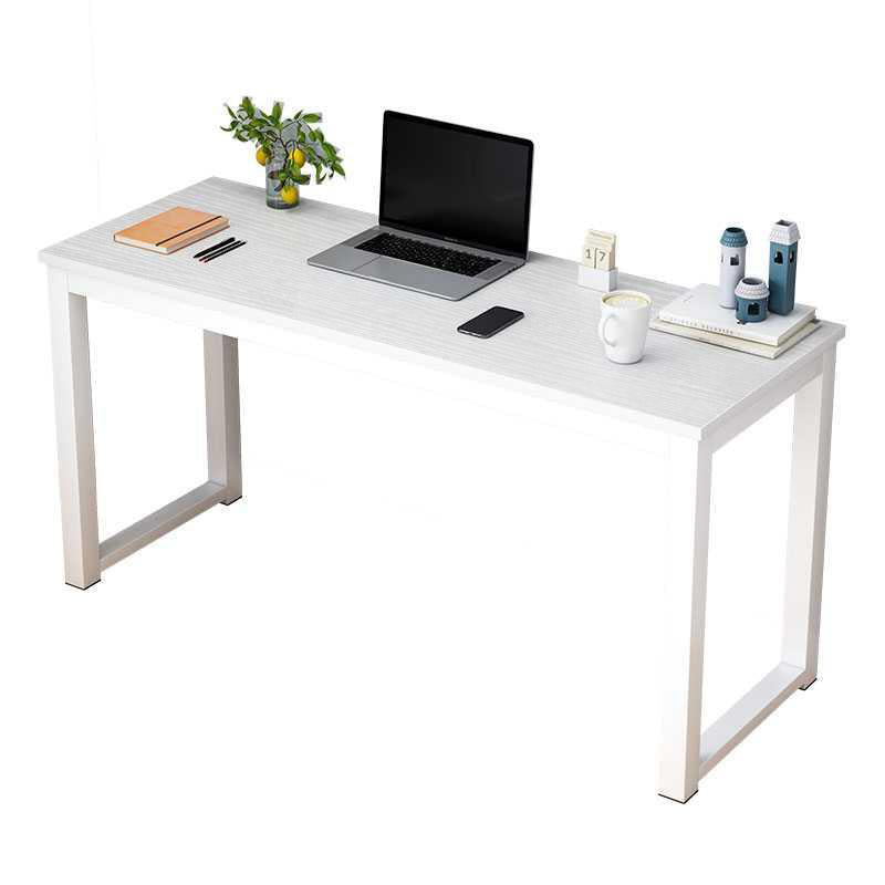 Narrow Wood Metal Console Table Modern White Desk