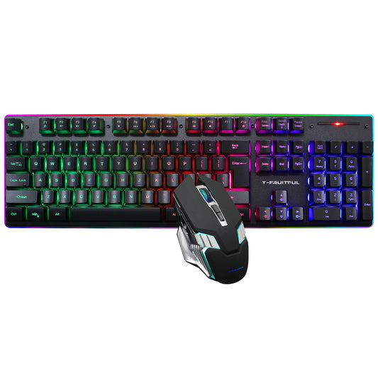 Wireless RGB Mechanical Gaming Keyboard and Mouse Combo Set