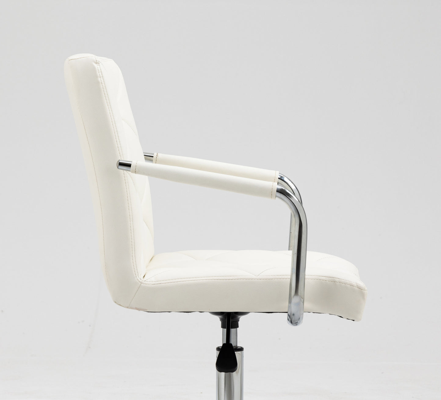 Ergonomic High-Back PU Leather Office Chair White