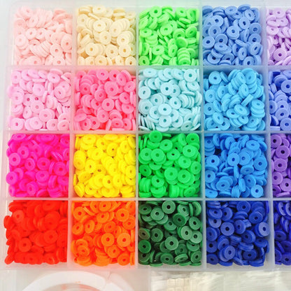 6000 Pack Multicolour DIY Clay Beads Set Jewellery Making Craft Kit Supplies Charms