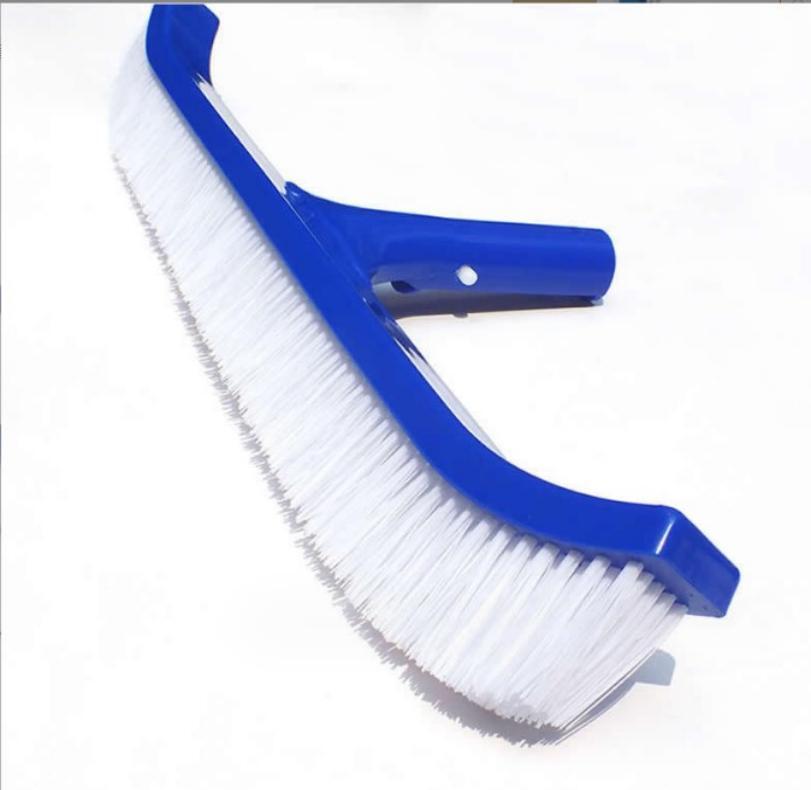 45cm Curved Pool Brush with Nylon Bristles for Effortless Pool Wall Cleaning