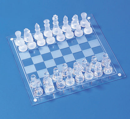 Elegant Glass Chess Set for Enthusiasts and Collectors