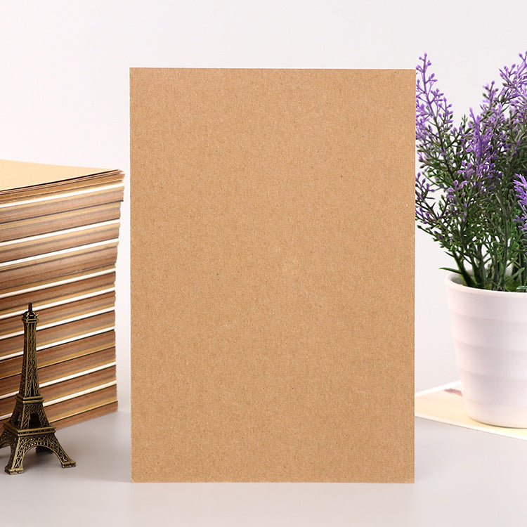 Pack of 3 A4 Kraft Paper Lined Notebooks for Writing and Journaling