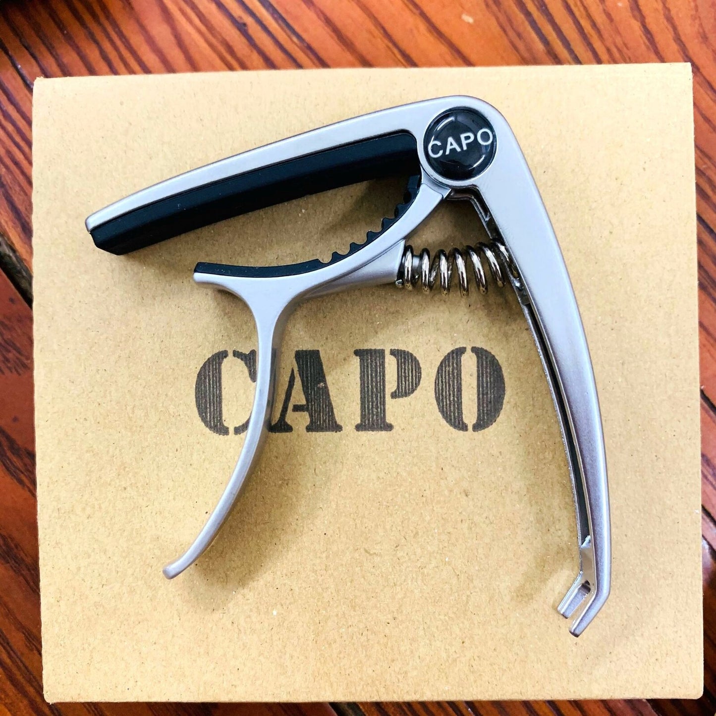 Professional Guitar Capo Clamp Key Tuner for Acoustic and Electric - Silver