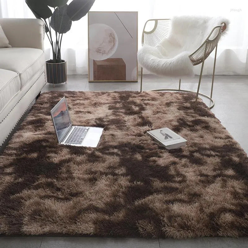 300 x 200 XL Soft Cozy Shag Rug Chocolate Mocha