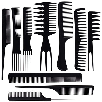 Professional Hair Styling Comb Set for All Hair Types