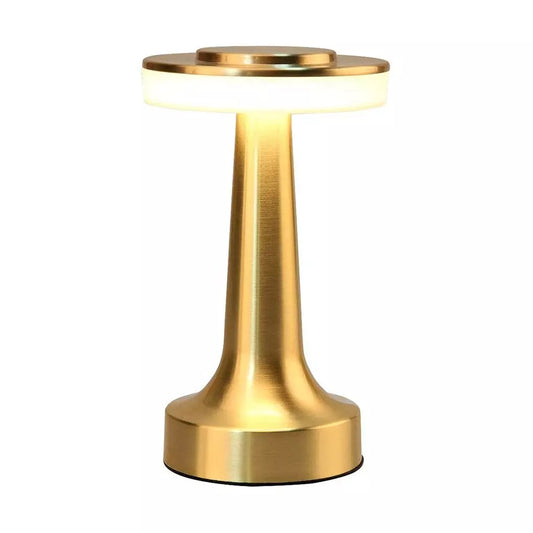 Portable Cordless Touch Sensor LED Table Lamp Gold