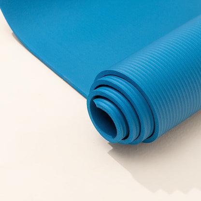 8mm Extra Thick Non-Slip Yoga Mat for Home Workouts Blue