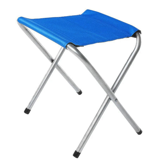 Compact Folding Camping Stool for Indoor Outdoor Use Blue