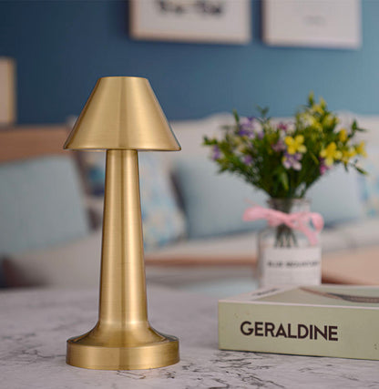 Cordless Touch Sensor LED Table Lamp Gold