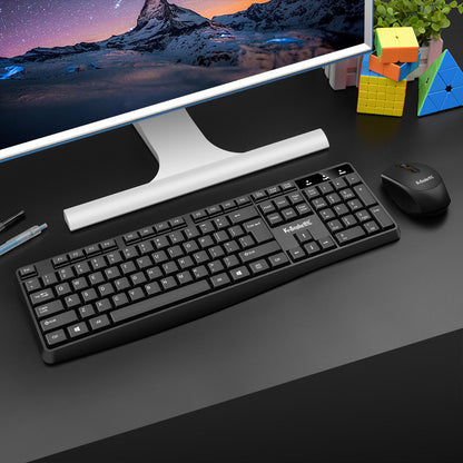 Full Size Professional Wireless Keyboard and Mouse Combo Set for Office Use