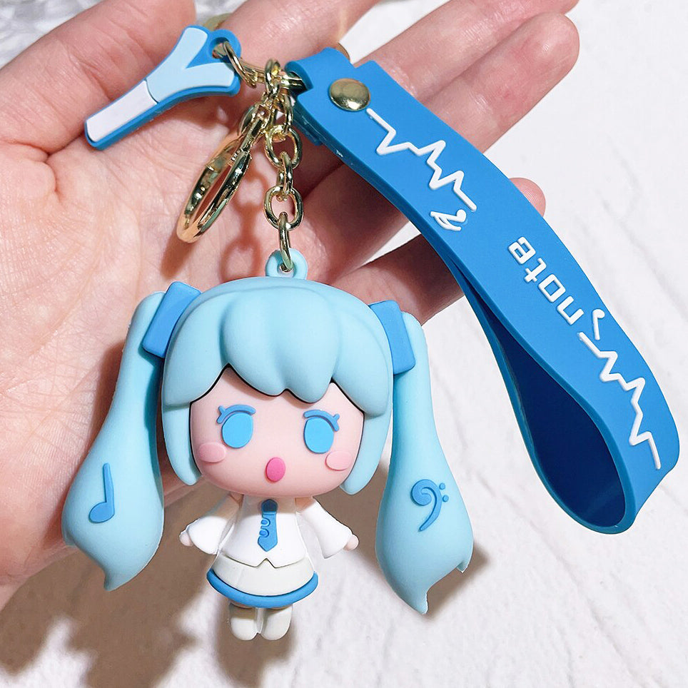 Adorable Anime Figure Keychain Pendant Toy for Bags and Keys