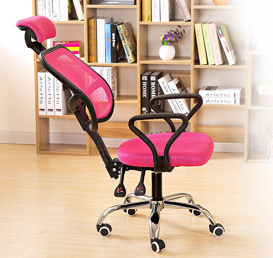 Deluxe Ergonomic High Back Office Chair Pink