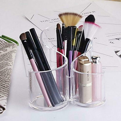 Acrylic Makeup Brush Holder Cosmetic Organizer for Vanity and Desktop