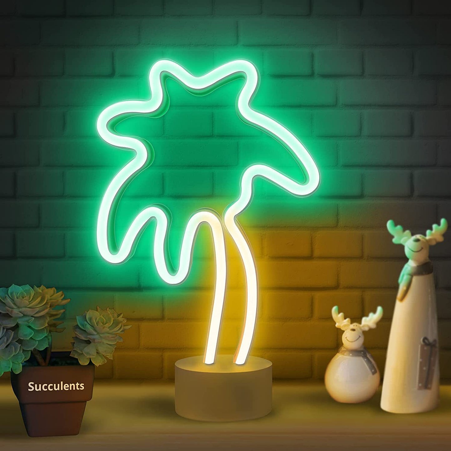 Tropical Palm Tree Neon LED Night Light Lamp for Home Decor