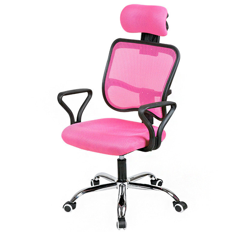 Deluxe Ergonomic High Back Office Chair Pink