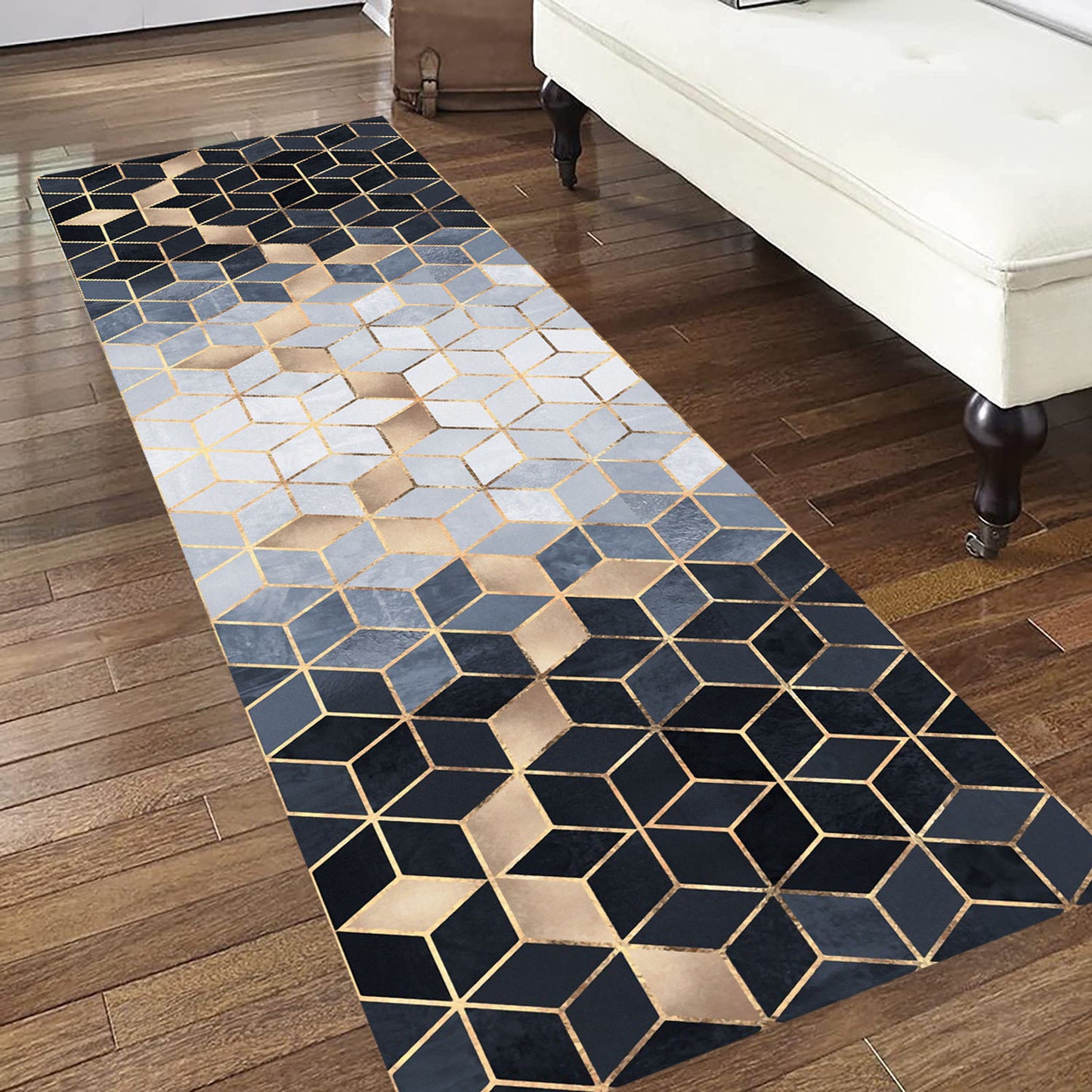 60 x 200 Elegant Non-Slip Hallway Runner Rug for High Traffic Areas