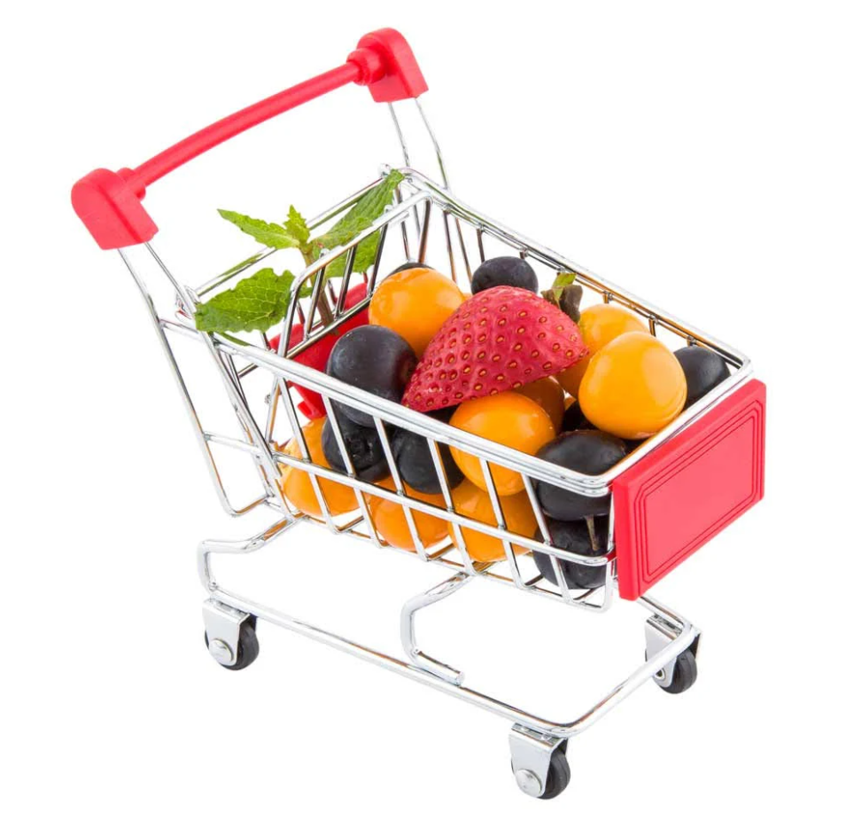 Mini Shopping Cart Supermarket Trolley Toy for Kids Shopping Play