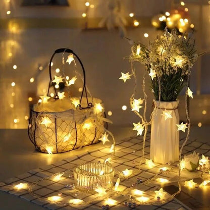 10m 80 LED Star Lights String for Home Garden Decorations