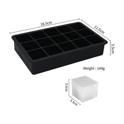 15 Grid Cube Silicone Ice Tray for Perfect Ice Cubes