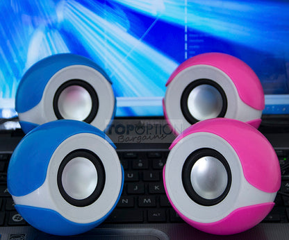 Portable Mini Stereo USB Computer Speakers Pink