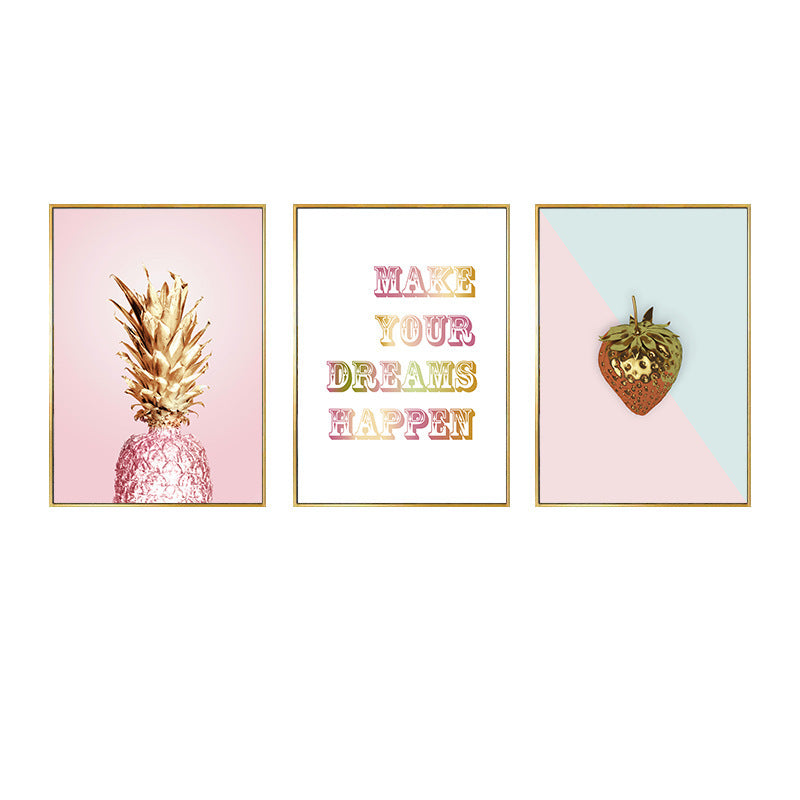 40cm x 60cm Inspirational Wall Art Make Your Dreams Happen Canvas