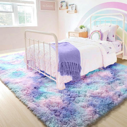 XL 300 x 200 Dreamy Shag Rug Soft and Cozy Purple