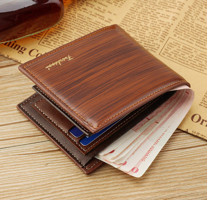 Classic Men's PU Leather Wallet Tan