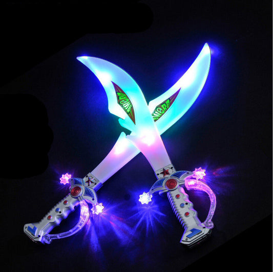 Flashing LED Light Up Toy Sword with Music for Kids Fun and Play