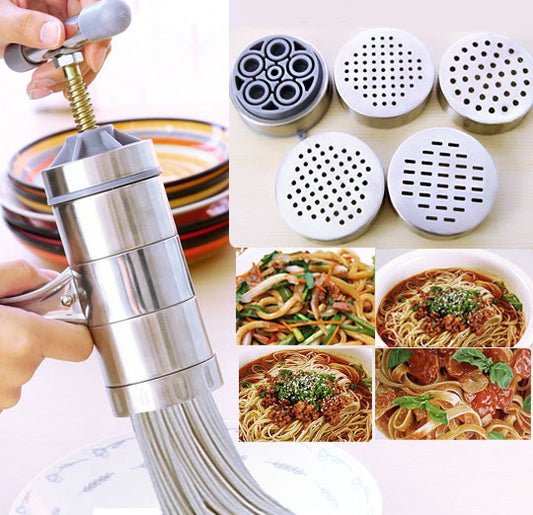 5 in 1 Pasta and Noodle Maker for Homemade Fresh Pasta and Noodles