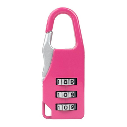 5 Pack Combination Locks for Bags Suitcase Lockers Luggage Padlocks Pink