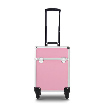 Professional Beauty Makeup Travel Organizer Suitcase for Cosmetics Pink