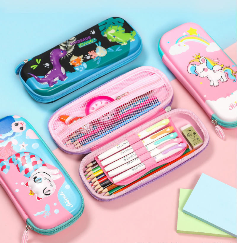 3D Unicorn Cupcake Pencil Box Case Storage Organiser for Kids